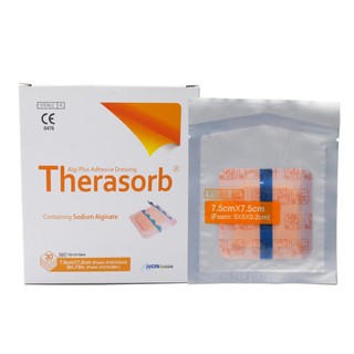 สินค้า Therasorb Algi Plus Adhesive Dressing Foam (แบบมีขอบกาว)7.5x7.5cm