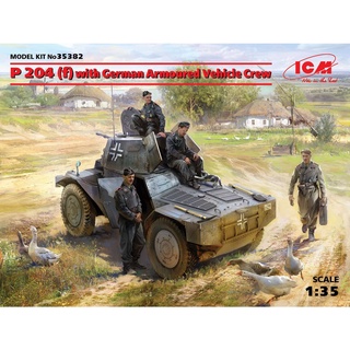 โมเดลประกอบ ICM Model 1/35 ICM35382 P 204 (f) with German Armoured Vehicle Crew