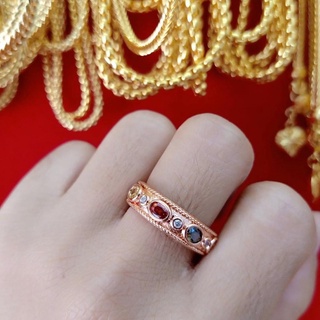 แหวนนากนพเก้า#แกวนเศษนากแท้สวยๆ