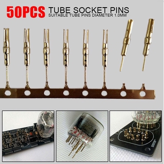 Nixie / Vfd Tube Socket Pins 1 . 0 มม . ชุบทอง In - 12 In - 18 In - 8 Qs30-1 50 ชิ้น