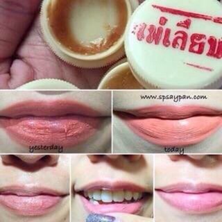 4 ชิ้น 100฿ !! สีผึ้งแม่เลียบแบบตลับ ขนาด 3 g ของแท้ 100%