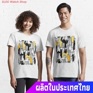 แมวข้างถนน ผู้หญิง ผู้ชาย Street cats Essential T-Shirt sale เสื้อยืดคอกลม