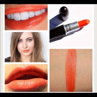 ค่าส่ง18฿ทั่วไทย !! แบ่งขายลิปสติก MAC LIPSTICK สี SAIGON SUMMER ขนาด 0.5 G. แบ่งขายใส่กระปุก แถมแปรงทาลิปฟรี แท้100%