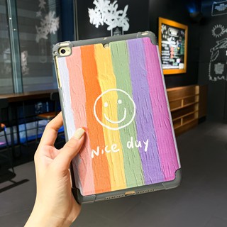 ภาพขนาดย่อของภาพหน้าปกสินค้าเคสไอแพด เคสiPad Niceยิ้มสายรุ้ง Cute 10.2 gen7 gen5 9.7 2019 iPad gen8 เคสไอแพด Gen6 2019 Air4,Air3 10.5,11pro2020 Case จากร้าน chen.22000 บน Shopee ภาพที่ 6