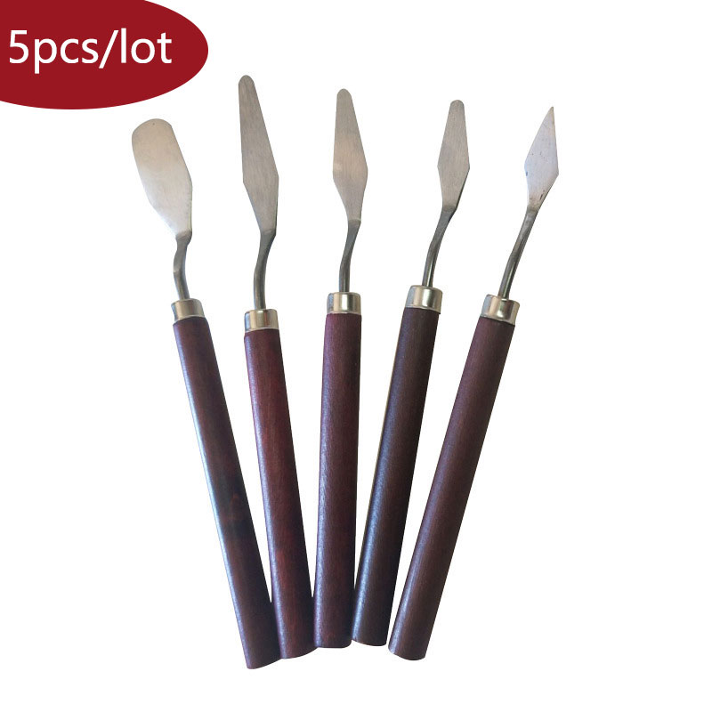 ชุดเครื่องเขียนสแตนเลส Scraper Palette 5 ชิ้น / ชุด | Shopee Thailand