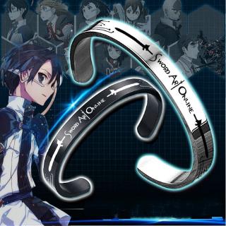 Anime Sword Art Online Kirigaya Kazuto Stainless Steel Open Bracelet