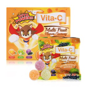 ภาพหน้าปกสินค้าวิตามินซีVITA-C MULTI FRUIT GUMMY ไวต้า ซีเยลลี่ผลไม้ ผสมวิตามินซี ลูทีนและเบอร์รี่ 1 ซอง 20กรัม จากร้าน clinicya.drugstore บน Shopee