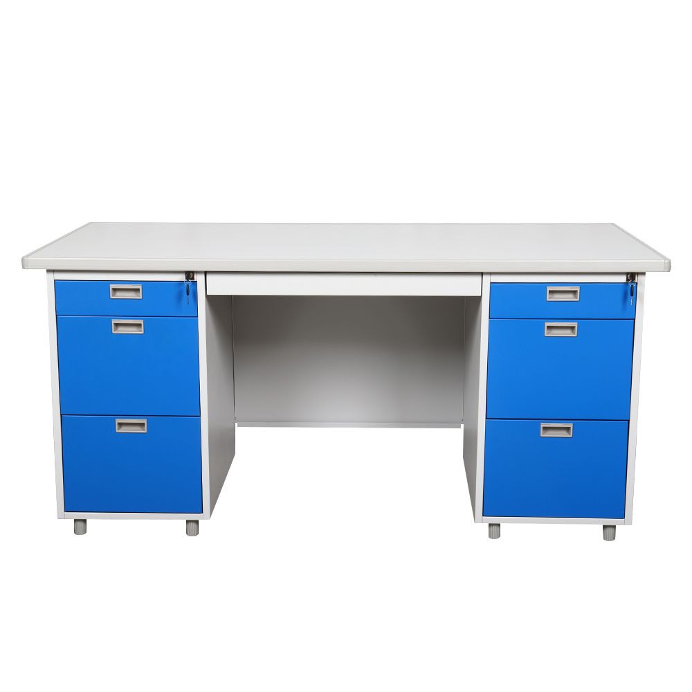โต๊ะทำงาน-โต๊ะทำงานเหล็ก-lucky-world-dx-52-33-rg-159-5-ซม-สีน้ำเงิน-เฟอร์นิเจอร์ห้องทำงาน-เฟอร์นิเจอร์-ของแต่งบ้าน-desk