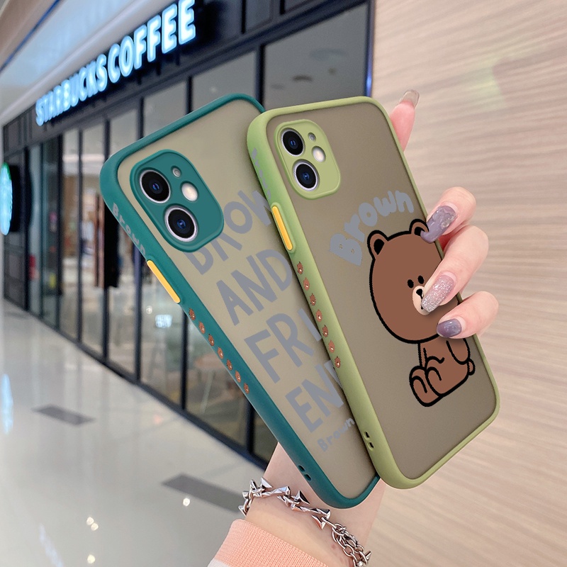 xiaomi-11-lite-5g-ne-11-pro-ultra-เคสหมี-ฝ้า-ฝ้า-ใส-แข็ง-ด้านข้าง-เต็มรูปแบบ-เคสกล้อง