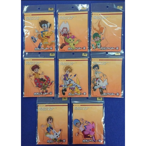 digimon-set-of-8-acrylics-เด็กที่ถูกเลือกพร้อมคู่หู-ดิจิมอน