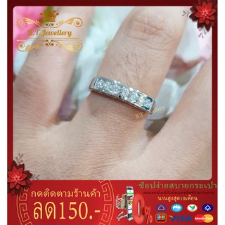 แหวนเพชรแท้ แหวนเพชรแถว ฝังสอด สไตล์ โมเดิ้ล  แหวนหมั่น แหวนแต่งงาน diamondrings by B.T. Jewellery