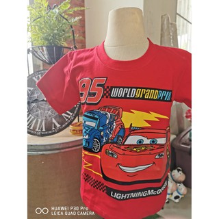 เสื้อยืดสกรีนลาย Mcqueen สีแดง (งานช้อป)