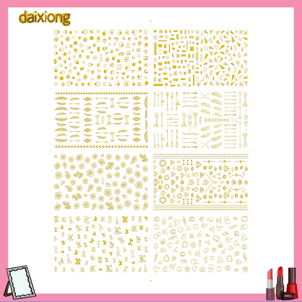 daixiong-สติ๊กเกอร์ลายขนนก-3d-diy-สําหรับติดตกแต่งเล็บ-1-แผ่น