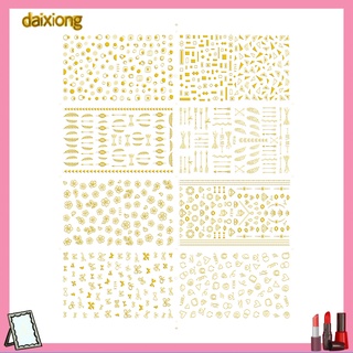 Daixiong สติ๊กเกอร์ลายขนนก 3D Diy สําหรับติดตกแต่งเล็บ 1 แผ่น