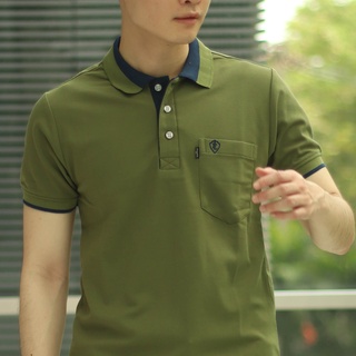 ภาพขนาดย่อของภาพหน้าปกสินค้าPOLOLAND (รุ่น BestSeller มาเติมสต้อกแล้วจ้า ) เสื้อโปโลชายทรงตรง รุ่นคลาสิกIIl - สีเขียวมะกอก (+3 สี) ใส่เที่ยวใส่ทำงาน จากร้าน pololand บน Shopee