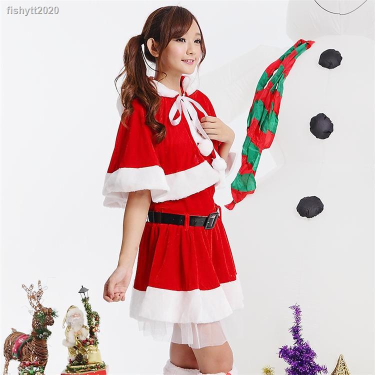 ชุดซานต้า-หญิง-ชุดคริสต์มาส-ชุดซานตาครอสเด็ก-ชุดซานตี้-ชุดแซนตี้เด็ก-เครื่องแต่งกายคริสต์มาส-เสื้อผ้าเด็กคริสต์มาสchil