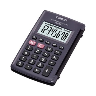 Casio Calculator เครื่องคิดเลข  คาสิโอ รุ่น  HL-820LV-BK แบบพกพำ มีฝาปิด 8 หลัก สีดำ