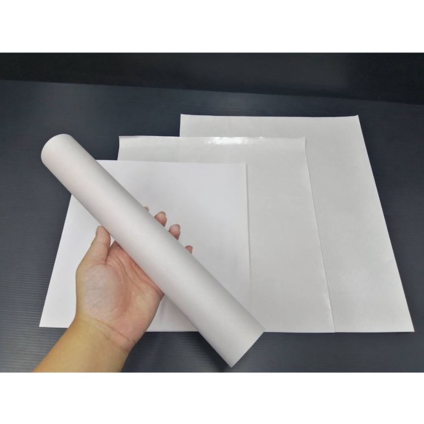 กระดาษห่ออาหารเคลือบ-กระดาษใบตอง-ตราพระอาทิตย์-กระดาษห่อข้าวมันไก่-เคลือบพลาสติก-กันมันกันซึม-ขนาด-12x12นิ้ว-150ใบ