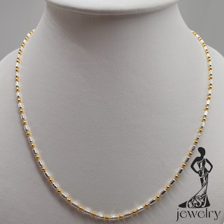 CSJ Jewelry  สร้อยเส้นเล็กเป็นงานทองเหลืองไม่ลอกไม่ดำ 18K 18นิ้ว 925