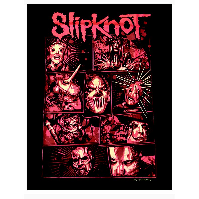 เสื้อยืดลาย-slipknot-red-screen