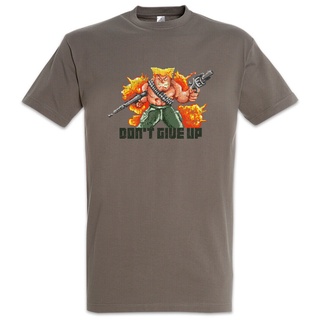 T-shirt  เสื้อยืด พิมพ์ลาย Mercenary DonT Give Up Gamer Pixel สไตล์เรโทรS-5XL