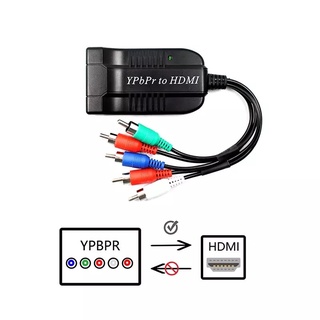 ภาพหน้าปกสินค้าComponent To HDMI Converter 5RCA Component RGB YPbPr ไปยัง HDMI Converter รองรับ1080P สำหรับ DVD ที่เกี่ยวข้อง