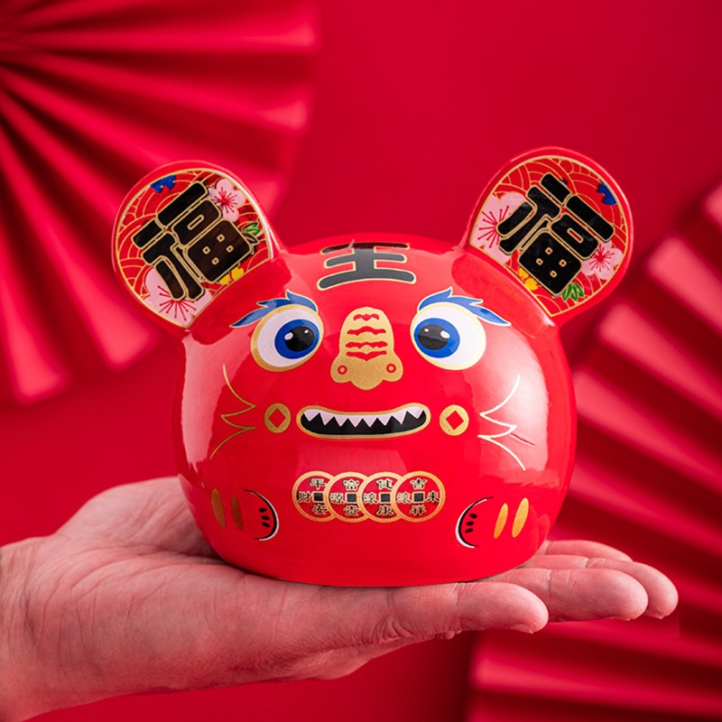 aoto-กระปุกออมสิน-รูปการ์ตูนเสือ-ประหยัดเงิน-สําหรับตกแต่งบ้าน-ปีใหม่จีน-2022