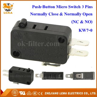 ภาพหน้าปกสินค้าPush-Button Micro Switch 3 Pins (NC & NO) KW7-0 ซึ่งคุณอาจชอบราคาและรีวิวของสินค้านี้