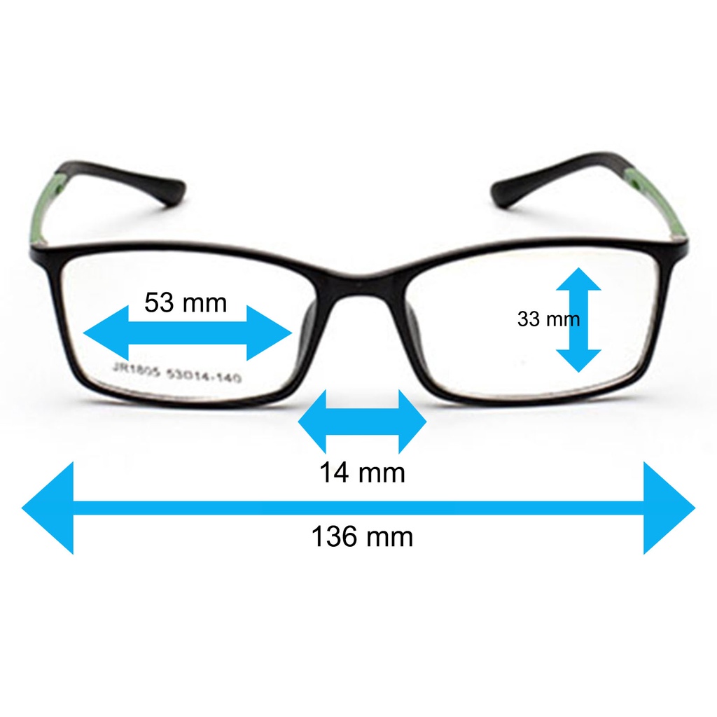 japan-ญี่ปุ่น-แว่นตา-แฟชั่น-รุ่น-1805-c-4-สีดำขาเขียว-วัสดุ-พีซี-เกรด-เอ-pc-a-กรอบเต็ม-ขาข้อต่อ-กรอบแว่นตา-glasses-frame