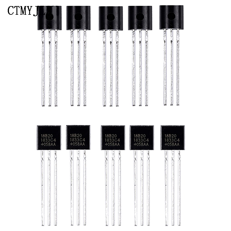 50PCS DS18B20 18B20 TO 92 อุณหภูมิ Sensor DS18B20 TO92 ชิปอุณหภูมิ ...