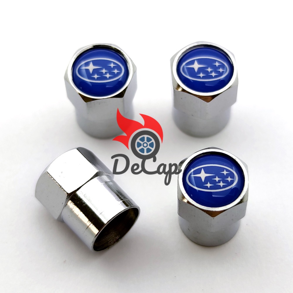 จุกลม-ยางรถยนต์-พร้อมโลโก้-ซูบารุ-subaru-1-ชุด-4-อัน-car-tire-valve-caps