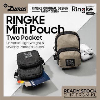 Ringke TWO POCKET MINI Pouch กระเป๋าบุนวม ขนาดเล็ก น้ําหนักเบา