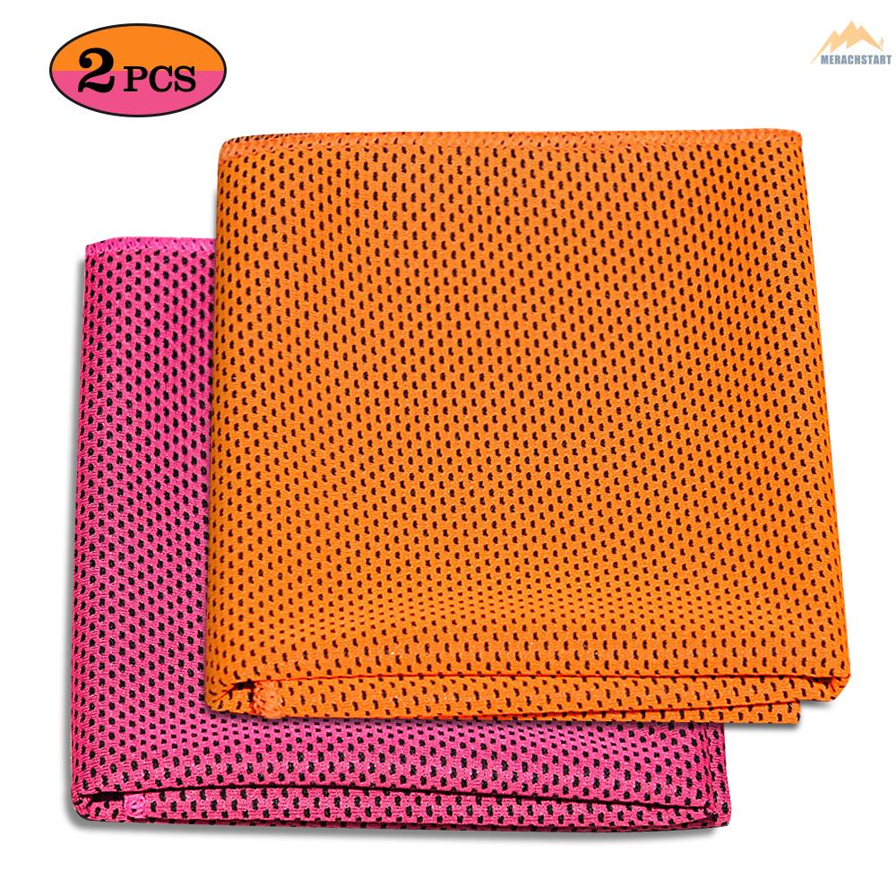2 Pack Cooling Towel Soft Breathable Travel Ice Towel for Gym Fitness
