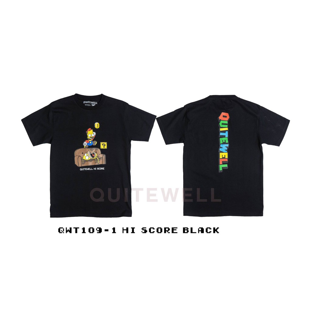 เสื้อยืดฤดูร้อนcalqwt109-1-hi-score-black-s-5xl