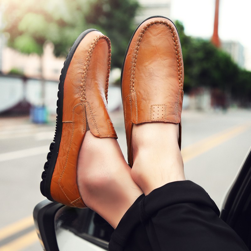 ภาพสินค้ารองเท้าสลิปลำลองสำหรับผู้ชายรองเท้าหนังผู้ชาย Loafers สำหรับผู้ชาย จากร้าน miiun_th บน Shopee ภาพที่ 8