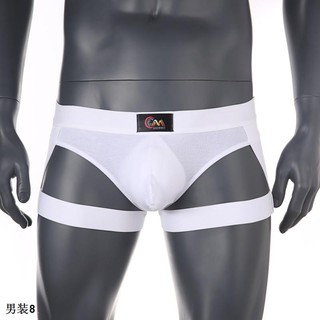 ☊✵กางเกงในชาย Men Sexy Underwear Thigh Suspender G-String（ขายล่วงหน้า）