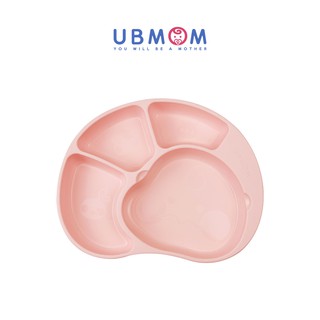 สินค้า UBMOM ถาดอาหาร ซิลิโคน อย่างดี สำหรับเด็ก ฝึกทาน สีชมพู ตรายูบีมัม พรีเมียมจากเกาหลี