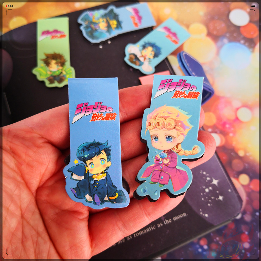 jojos-bizarre-adventure-series-b-anime-character-magnetic-bookmarks-6pcs-set-practical-books-marker-of-page-stationery-school-office-supply