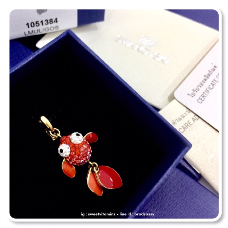 swarovski-red-fishy-charm-สินค้าใหม่-ของแท้-จาก-swarovski-คร้า