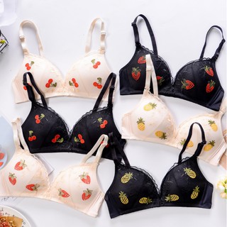 พร้อมส่ง ชุดชั้นใน ลายผลไม้ ผ้าดีมาก กางเกงแยกนะค่ะ