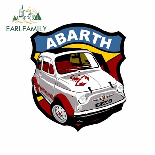 Earlfamily สติกเกอร์ ลายอนิเมะ Fiat Abarth 695 SS 3D กันรอยขีดข่วน 13 ซม. x 11.6 ซม. สําหรับตกแต่งรถยนต์ DIY