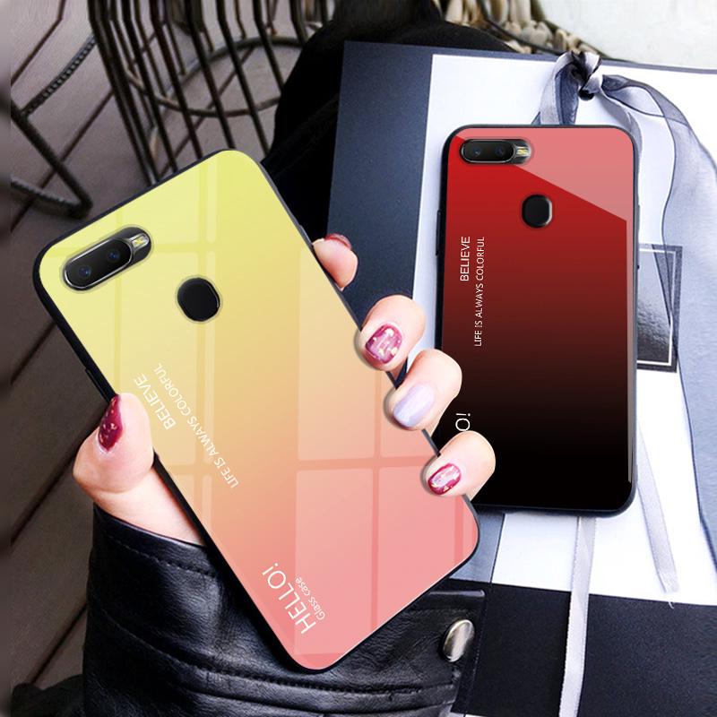 เคสสำหรับ Oppo A7 Phone Case เคสหรูหราไล่โทนสี