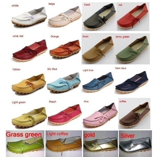 ภาพสินค้ารองเท้าหุ้มส้นหนังแท้ พื้นราบ สไตล์วินเทจ แฟชั่นสตรี จากร้าน tnbee.th บน Shopee ภาพที่ 3
