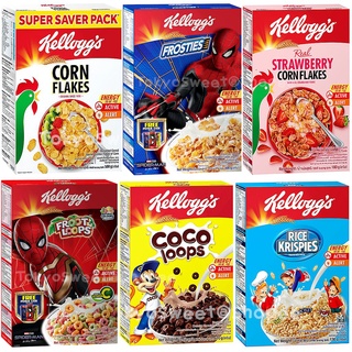 ภาพหน้าปกสินค้าKellogg’s เคลล็อกส์ คอร์นเฟลกส์ อาหารเช้า ซีเรียล แผ่นข้าวโพดอบกรอบ Corn Flakes คอนเฟลก ฟรูตลูปส์ ฟรอสตี้ โกโก้ลูปส์ ซึ่งคุณอาจชอบราคาและรีวิวของสินค้านี้