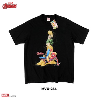 เสื้อยืดPower 7 Shop เสื้อยืดการ์ตูน มาร์เวล ลิขสิทธ์แท้ MARVEL COMICS  T-SHIRTS (MVX-254)