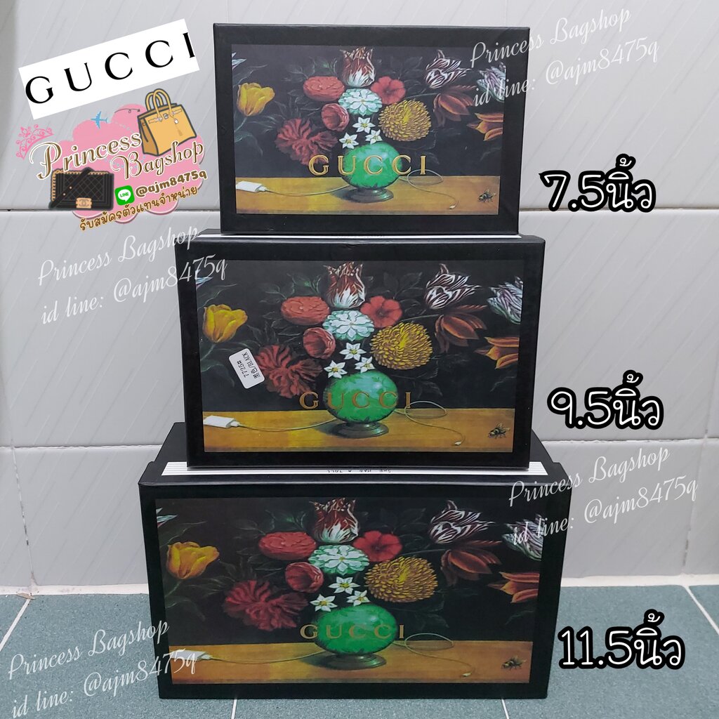 cirillastore-กล่องแบรนด์เนมกุชชี่-กล่องแบรนด์พร้อมส่ง