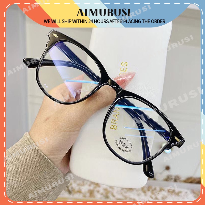 aimurusi-รองรับการขายส่ง-แว่นตา-กรอบใส-ป้องกันแสงสีฟ้า-สไตล์เกาหลี-สําหรับนักเรียน-ออนไลน์-เทรนด์ใหม่-ใส่ได้กับสายตาสั้น