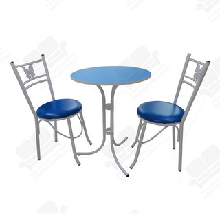 NDL ชุดโต๊ะกาแฟ 2 ที่นั่ง รุ่น ไอรีน (สีฟ้า)