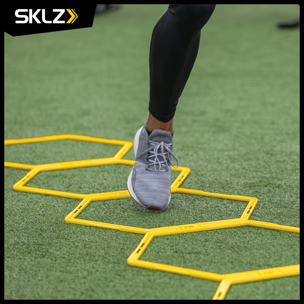 sklz-speed-web-6ชิ้น-บันไดลิงแบบออกแบบการวางเองได้-อุปกรณ์ฝึกความคล่องตัว-อุปกรณ์ฝึกความเร็ว