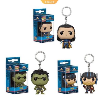 Funko Pop Marvel Thor 3 Hulk Loki พวงกุญแจไวนิล โมเดลตุ๊กตา ของเล่น พร้อมกล่องตกแต่ง ของเล่น ของขวัญ [BK]